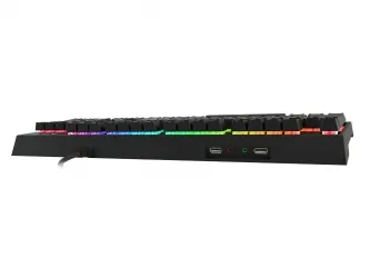 Klawiatura hybrydowa Genesis THOR 200 RGB podświetlana klawiatura + mysz + słuchawki + pad + mata gamingowa dla graczy