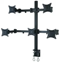 Uchwyt biurkowy gazowy do pięciu monitorów LED/LCD 13-20" L-05 ART seria PREM