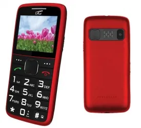 Telefon komórkowy dla seniora BT LTC MOB20 czerwony SOS aparat