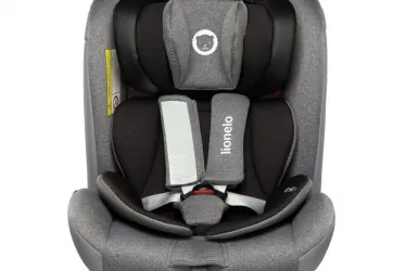 Fotelik samochodowy przód tył LIONELO BRAAM 0-36 KG ISOFIX + noga - kolor szary