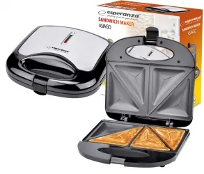 Opiekacz do kanapek toster sandwich Esperanza ASIAGO 1000W nieprzywierający