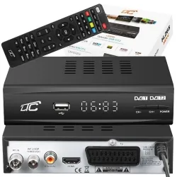 Tuner cyfrowy LTC DVB-T2 HEVC H.265 z programowalnym pilotem