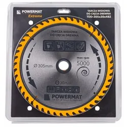 Tarcza widiowa do drewna 305x30 48 zębów Powermat TDD-305x30x48Z