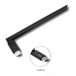 Bezprzewodowy adapter Wi-Fi USB z anteną Qoltec standard N