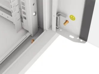 Szafa instalacyjna RACK wisząca 19'' 15U 570x450 drzwi szklane szybki montaż Lanberg (flat pack) - szara