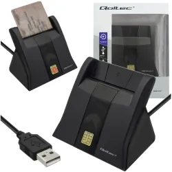 Inteligentny czytnik chipowych kart ID Qoltec USB 2.0