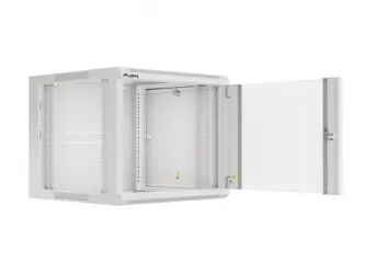 Szafa instalacyjna RACK wisząca 19'' 9U 570x600 drzwi szklane Lanberg  - szara