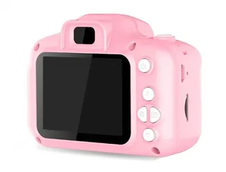Aparat dla dzieci kamera HD X5 + ochronne etui w Kształcie Zwierzątka - różowy