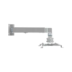 Uchwyt ścienny sufitowy do projektora multimedialnego Cabletech do 20kg - srebrny