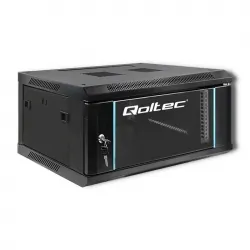 Szafa instalacyjna RACK Qoltec 19&#039;&#039; 4U 600 x 280 x 450 - czarna