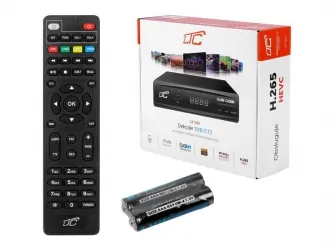 Tuner cyfrowy LTC T202 DVB-T2 H.265 HDMI USB + pilot