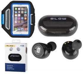 Słuchawki BLOW Earbuds BTE100 Bluetooth PowerBank + etui na ramię 5.5"