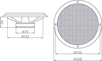 Komplet głośników samochodowych bus BLOW WH-1606 6,5