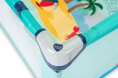 Kojec łóżeczko Caretero HOLIDAY + torba - miętowe