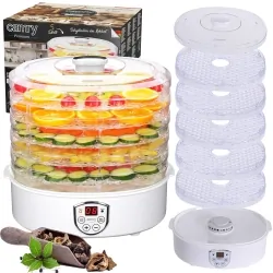 Suszarka do grzybów owoców warzyw dehydrator Camry CR 6659 550W timer 5 sit