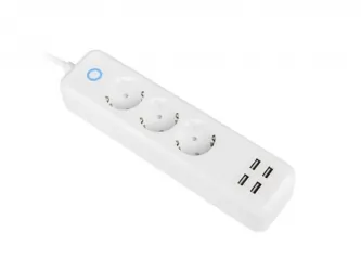 Listwa przedłużacz Smart Home Lanberg WiFi 1.8m 3x SCHUKO 10A + 4x USB 2.1A biała