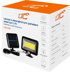 Lampa solarna halogen LED LTC z czujnikiem ruchu i zmierzchu