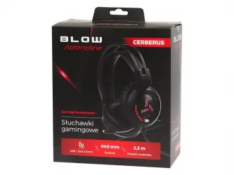 Słuchawki gamingowe nagłowne z mikrofonem BLOW Adrenaline MDX100 