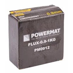Drut spawalniczy rdzeniowy samoosłonowy 0,9mm 1kg Powermat FLUX-0.9-1KG