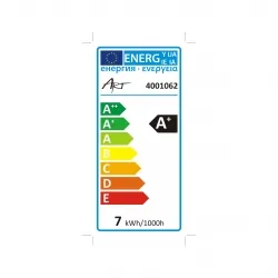 Żarówka LED E14 7W bańka kulka 180st. AC230V, WW