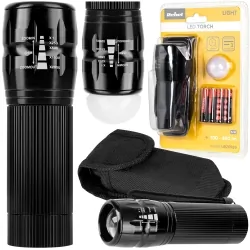 Latarka ręczna Rebel 5W zoom w pokrowcu