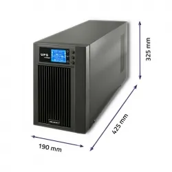 Zasilacz awaryjny UPS Qoltec On-line Pure Sine Wave 3kVA 2.4kW CZYSTY SINUS LCD USB RJ45 + program