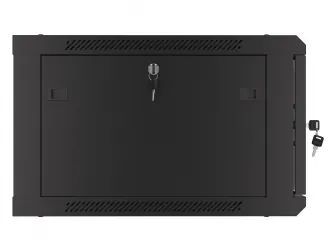 Szafa instalacyjna RACK V2 wisząca 19&#039;&#039; 6U 600x600 drzwi szklane Lanberg  - czarna