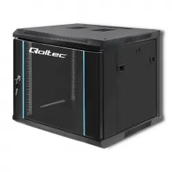 Szafa instalacyjna RACK Qoltec 19&#039;&#039; 9U 600 x 500 x 600 - czarna