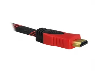 Kabel HDMI - HDMI męski 10m 1.4 czerwony