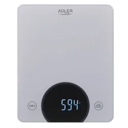 Elektroniczna waga kuchenna LED Adler AD 3173s do 10 kg szara