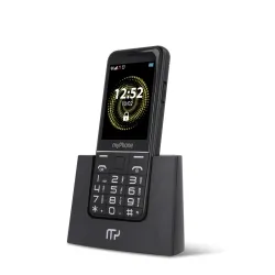 Telefon komórkowy telefon dla seniora myPhone Halo Q+ czarny Dual SIM Latarka Bluetooth