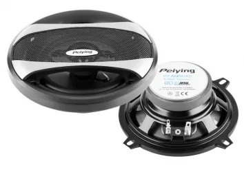 Głośniki samochodowe Peiying 5&quot; 80W 4Ohm z maskownicami komplet