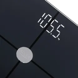 Waga łazienkowa analityczna Adler AD 8187 udźwig do 180 kg aplikacja FitGo - czarna