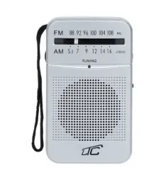 Przenośne radio kieszonkowe LTC Lega srebrne