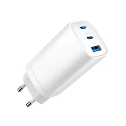 Ładowarka sieciowa ART GaN 65W 2x USB-C PD   USB QC 4.0