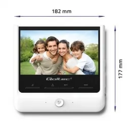 Wideodomofon Qoltec Theon 7 TFT LCD 7" - biały