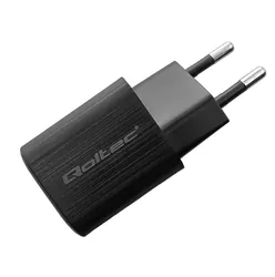 Ładowarka sieciowa Qoltec GaN ULTRA 35W 5-20V 2.25-3A USB-C PD   USB QC - czarna