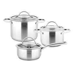 Zestaw garnków 6 elementów TEESA COOK EXPERT MASTER