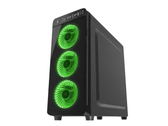 Obudowa  GENESIS IRID 300 GREEN MIDI TOWER Z OKNEM, REG. OBR., USB 3.0, BEZ PSU