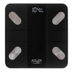 Waga analityczna Bluetooth Adler AD 8186 udźwig do 180 kg 18 parametrów aplikacja Tuya - kolor czarny