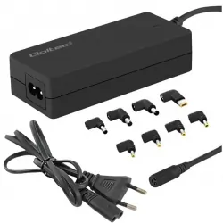 Uniwersalny automatyczny zasilacz sieciowy do laptopa 65W Qoltec 8 wtyczek + kabel zasilający