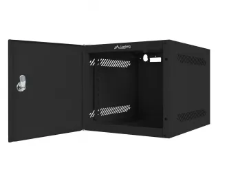 Szafa instalacyjna RACK wisząca 10'' 4U 280x310 drzwi metalowe Lanberg - czarna