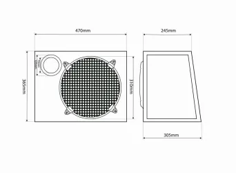 Subwoofer pasywny BLOW-1203 250W