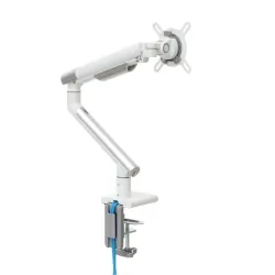 Uchwyt biurkowy gazowy do 1 monitora LED/LCD 17-32 cala + 1xUSB - ART L-19GD biały