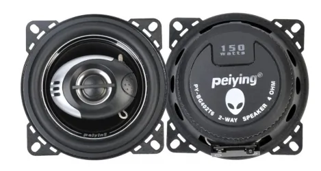 Głośniki samochodowe Peiying 4" 80W z maskownicami komplet