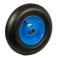 Koło 39cm do taczki wózka 390x92 4,80/4 niebieskie
