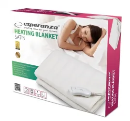 Pojedynczy elektryczny koc Esperanza SATIN 150cm x 80cm