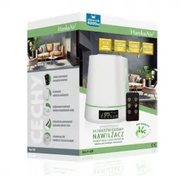 Ultradźwiękowy nawilżacz powietrza 4 L LCD / LED jonizacja