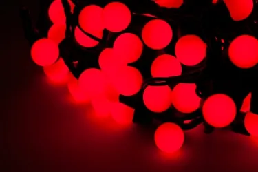 Lampki ozdobne choinkowe czerwone wewnętrzne LED 200 szt 20 m