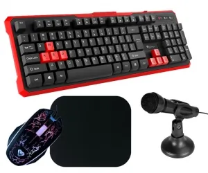 Klawiatura Genesis RHOD 110 gamingowa dla graczy ULTRA WYTRZYMAŁA + 8 klawiszy + mysz + pad +mata